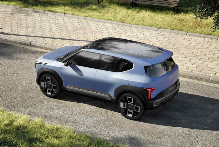 Kia Concept EV2 punya desain SUV bantet yang simpel dan imut.
