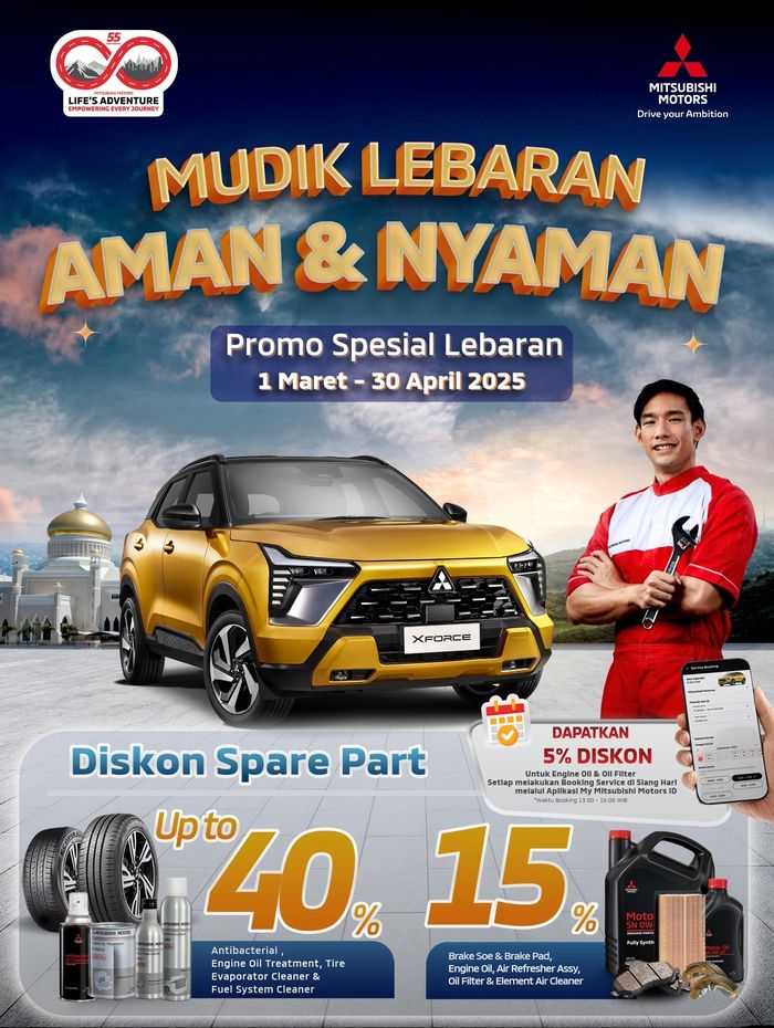 Promo Mitsubishi berupa diskon spare part hingga 40 persen