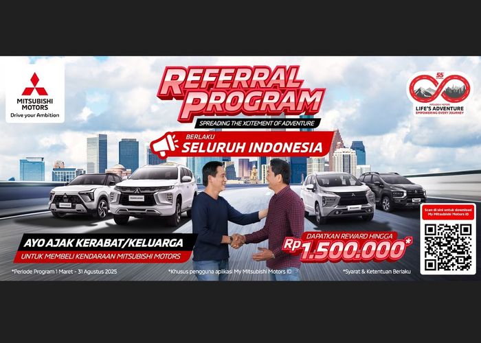 flyer referal program PT MMKSI periode 1 Maret-31 Agustus 2025