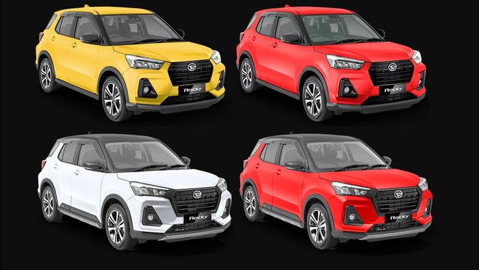 Pilihan warna Yellow Metallic, Compagno Red, Icy White Two Tone, dan Compagno Red 2-Tone