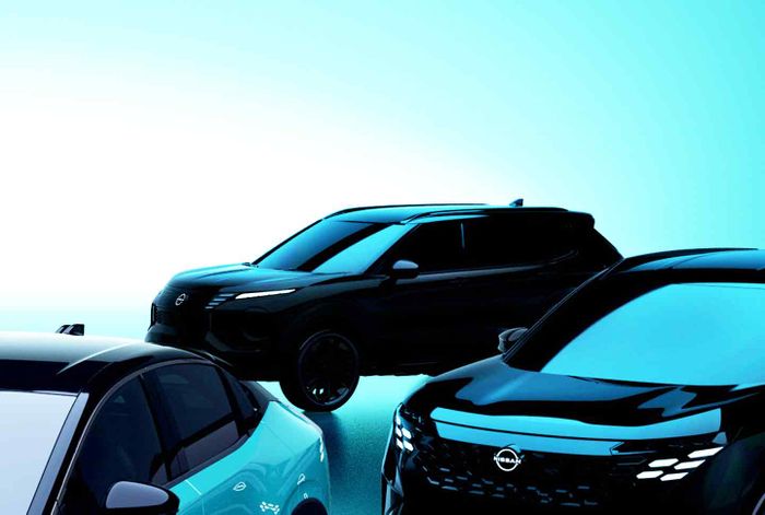 Setelah kami edit, terlihat siluet Nissan Rogue PHEV mirip Mitsubishi Outlander PHEV.