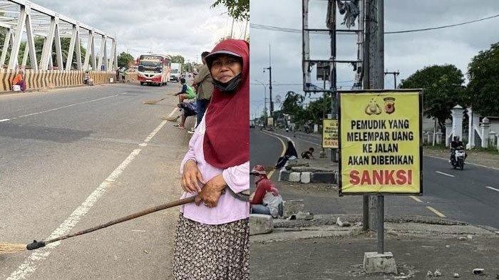 Ini kata-kata yang bikin pendapatan penyapu koin di Jembatan Sewon menurun drastis