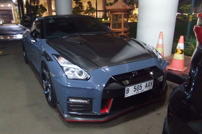 Nissan GT-R Nismo yang disita dalam kasus suap ekspor CPO tiga perusahaan besar yakni PT Wilmar Group, PT Permata Hijau Group dan PT Musim Mas Group