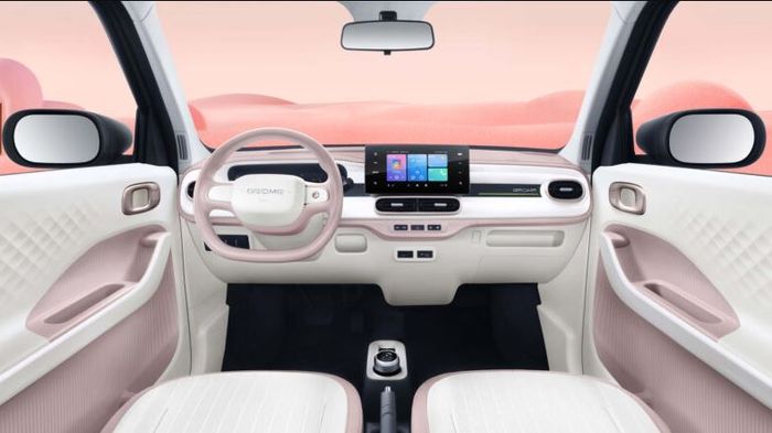 detail dasbor Geely Panda Mini 2025