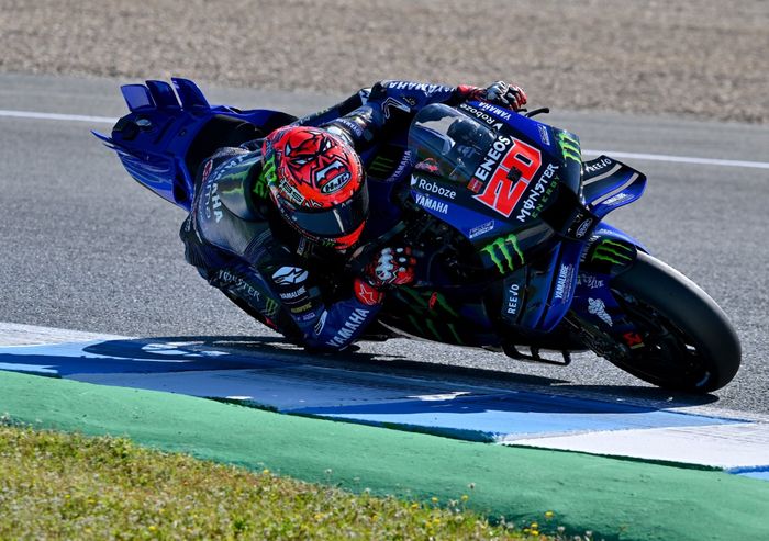 Fabio Quartararo dan Alex Rins coba mesin baru Yamaha di tes Jerez