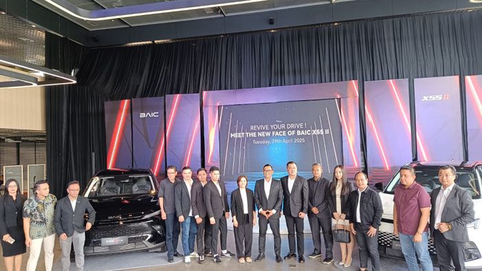 Baic Indonesia telah menampilkan wajah baru SUV andalannya, yakni BAIC X55 II di Alam Sutra, Tangerang Selatan, Selasa (29/4/2025).