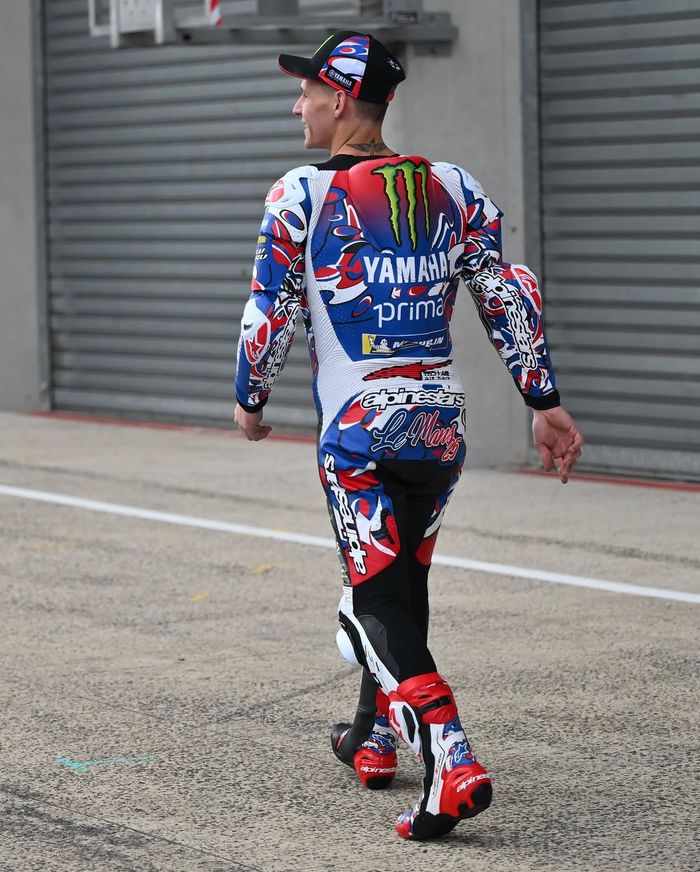 Fabio Quartararo pakai livery spesial di MotoGP Prancis 2025