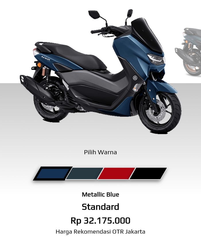 Masih nongol di website, harga NMAX gen 2 mulai Rp 32 jutaan