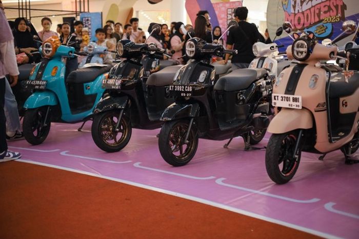 Deretan motor peserta kategori Modif Tips-Tipis 