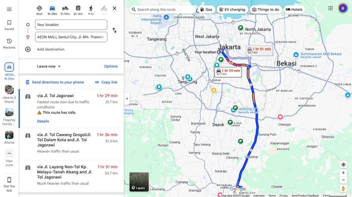 Jarak tempuh full listrik Mazda CX-80 PHEV cukup untuk membawa kami dari kantor ke AEON Mall Sentul City.