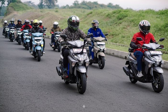 Media Test Ride Yamaha Gear Ultima di Semarang