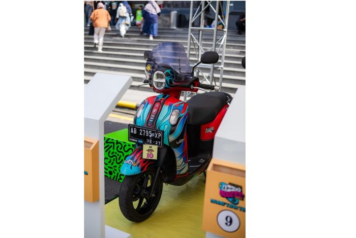 Salah satu motor peserta yang dipajang dalam Fazzio Modifest 2025 di Yogyakarta