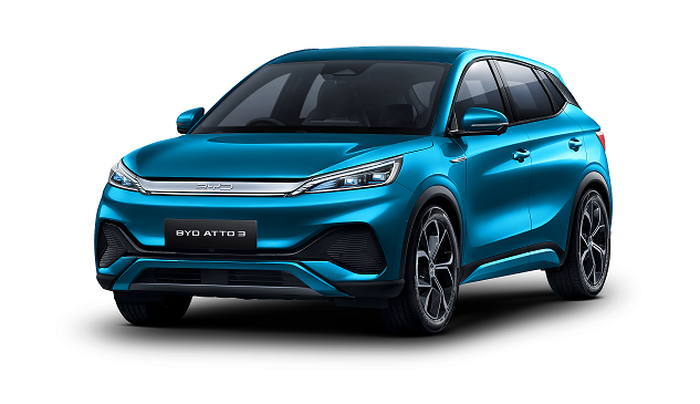 BYD Atto 3 Advanced STD warna Surf Blue
