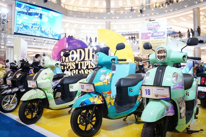 Deretan motor peserta Fazzio Modifest 2025 Makassar 