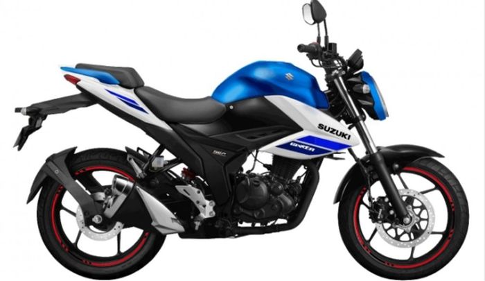 Suzuki Gixxer FI 150 ABS Blanca Azul