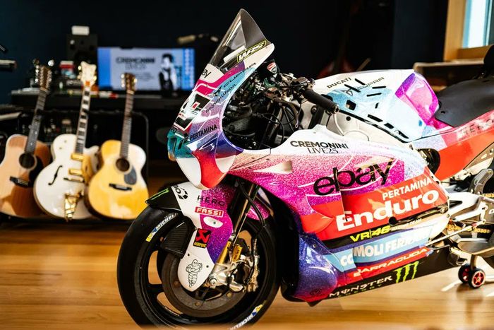 Livery spesial Pertamina Enduro VR46 Racing Team di MotoGP Italia 2025