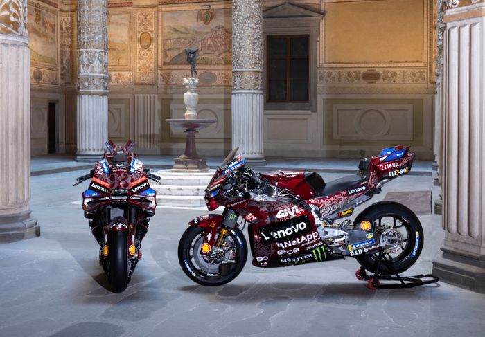 Livery spesial tim Ducati Lenovo di MotoGP Italia 2025