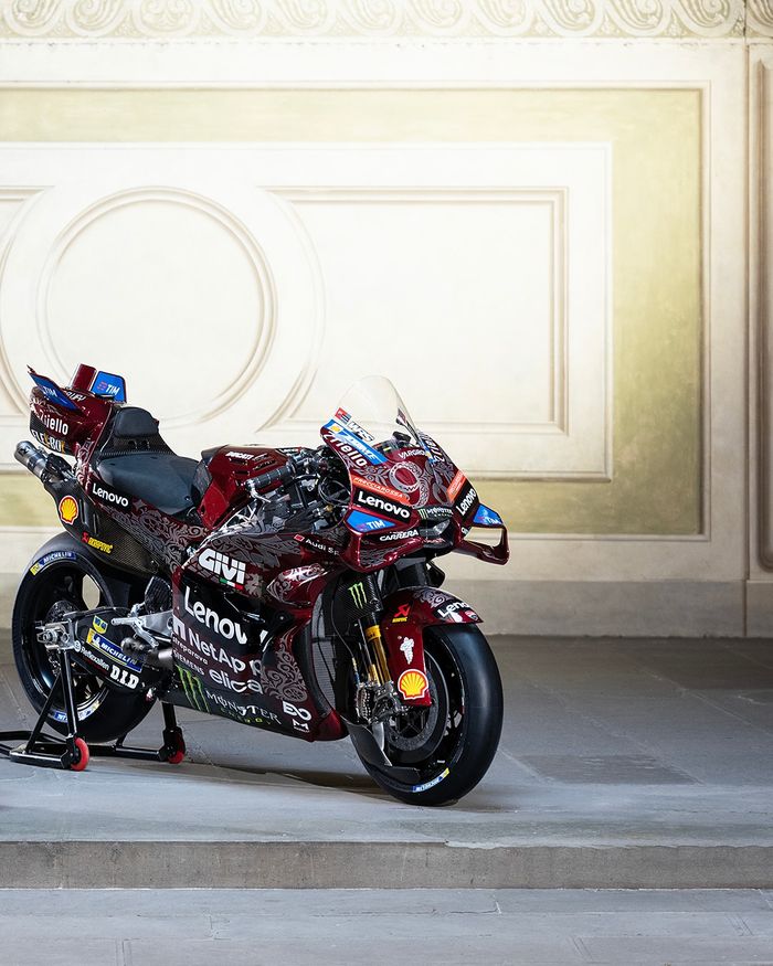 Livery spesial tim Ducati Lenovo di MotoGP Italia 2025