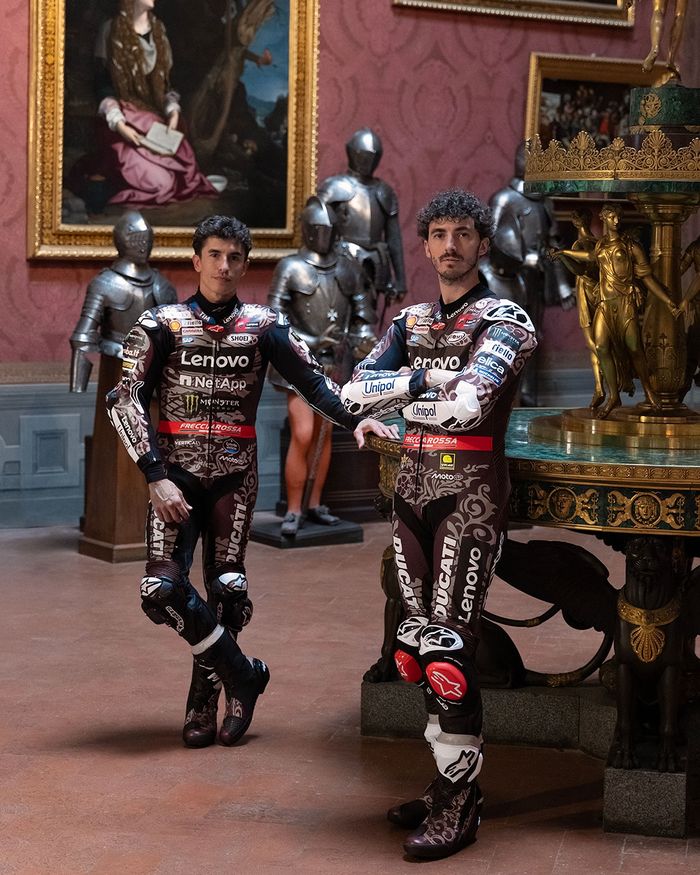 Livery spesial tim Ducati Lenovo di MotoGP Italia 2025