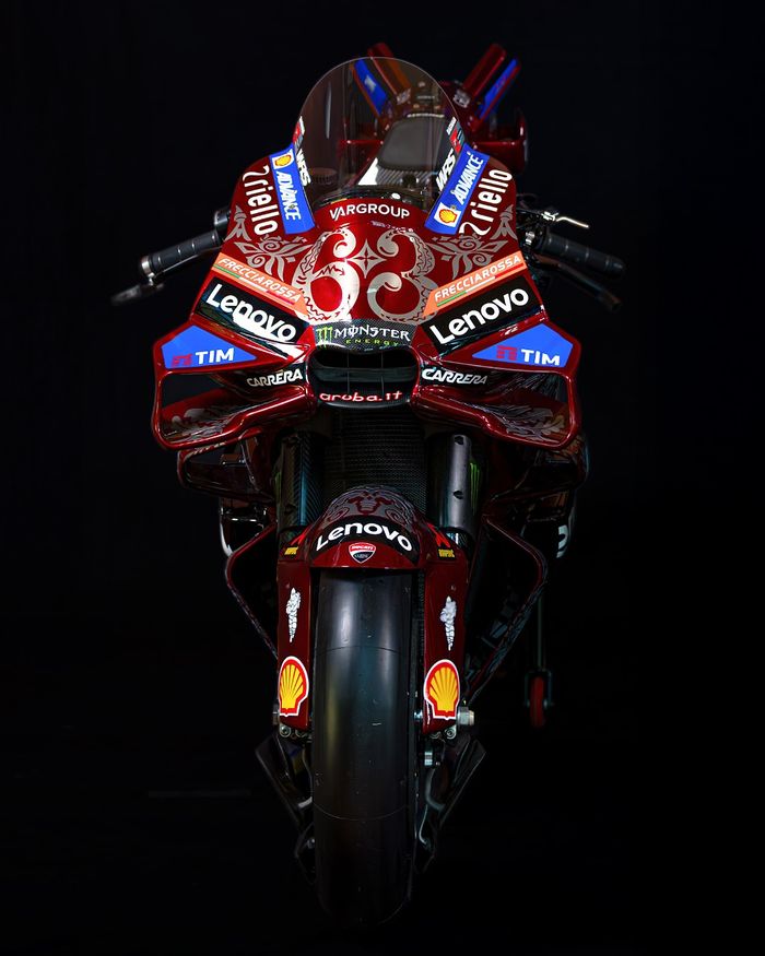 Livery spesial tim Ducati Lenovo di MotoGP Italia 2025