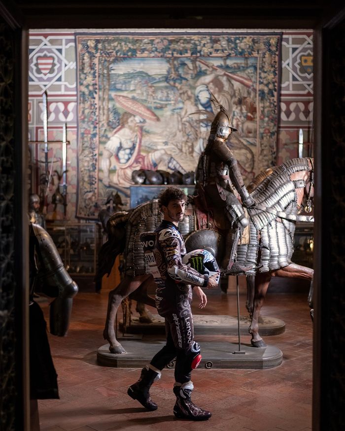 Livery spesial tim Ducati Lenovo di MotoGP Italia 2025