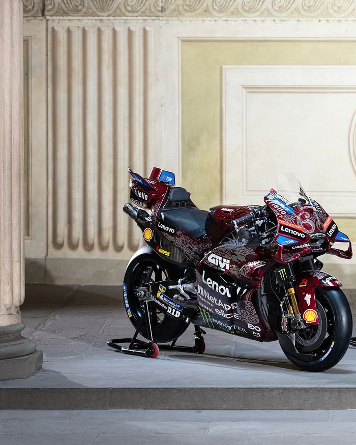 Livery spesial tim Ducati Lenovo di MotoGP Italia 2025