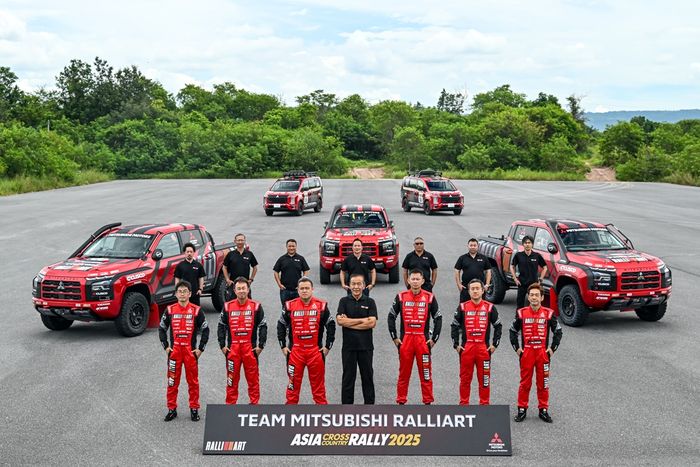 Tim Mitsubishi Ralliart siap libas Asia Cross Country Rally 2025