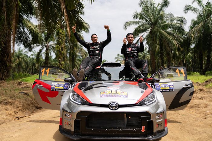Podium Pertama debut GR Yaris Rally2 di Kejurnas Rally Seri ke-2 Sumatera Utara 2025