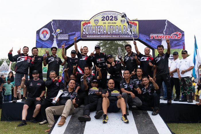 Podium Pertama debut GR Yaris Rally2 di Kejurnas Rally Seri ke-2 Sumatera Utara 2025