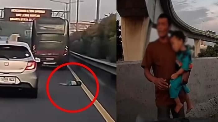 Anak kecil yang terlempar keluar dari bus TNI AD di tol JORR berhasil diselamatkan