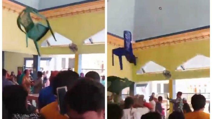 Warga desa Banyutengah, Panceng, kabupaten Gresik geruduk balai desa dan berbuntut kericuhan akibat kasus mobil siaga desa