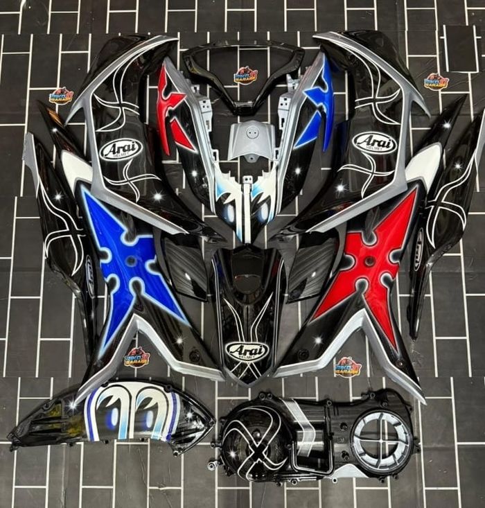 Untuk motor dengan cover body lebih besar, harga lebih mahal