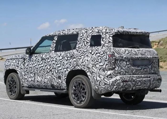 bagian belakang juga mengotak dan dilengkapi taillid