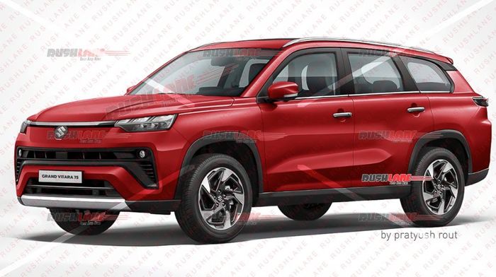 renderan Maruti Suzuki Grand Vitara 7-seater, kemungkinan Maruti Escudo baru tidak jauh berbeda dari ini
