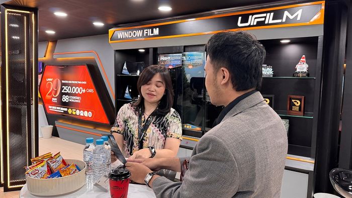 Produk kaca film dari UFilm di GIIAS 2025