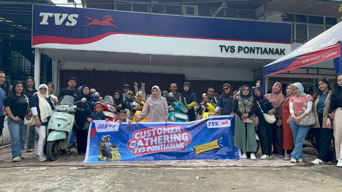 Event Ride in Vive with TVS Callisto di Pontianak di dominasi pemilik perempuan