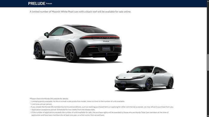 Honda Prelude spesial Honda ON.