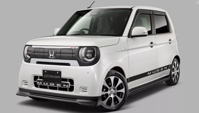 detail tampilan Honda N-One e dengan body kit Mugen