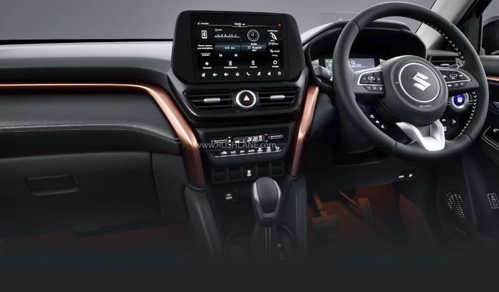 interior diberi aksen emas sampanye sehingga memberikan aura mewah