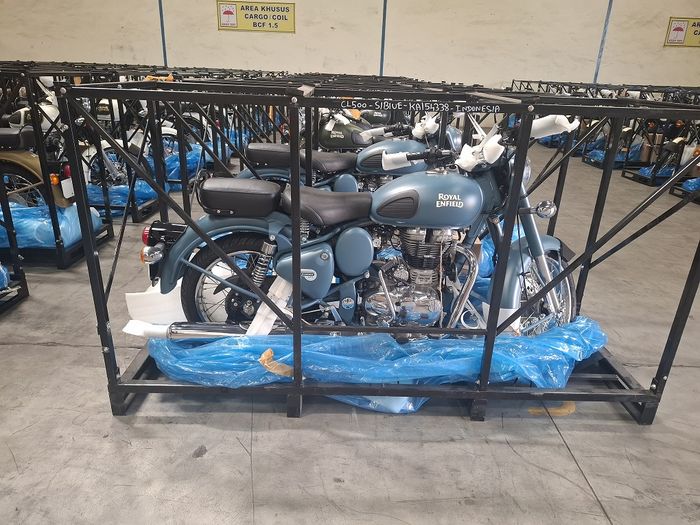 Salah satu Royal Enfield Classic EFI 500 yang dilelang Bea Cukai dengan limit Rp 43 juta