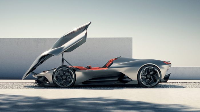 Chevrolet Corvette CX punya atap seperti kanopi.