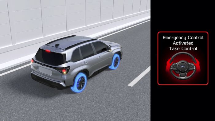 Emergency Driving Stop System bekerja otomatis saat pengemudi tidak bereaksi.
