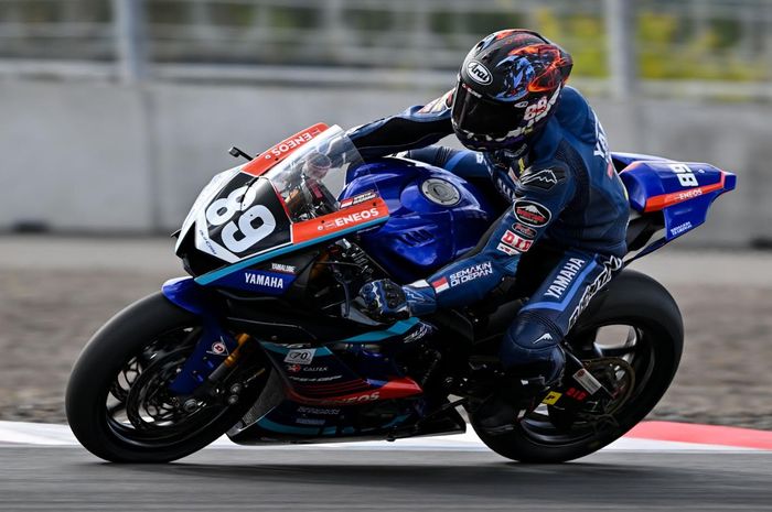 Wahyu Nugroho saat tampil di seri 4 ARRC Mandalika 2025