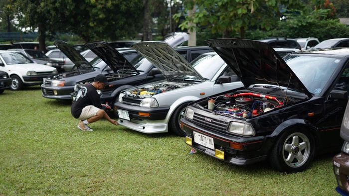Banyak modifikasi Toyota Starlet di Anniversary Cibubur Starlet Rider 