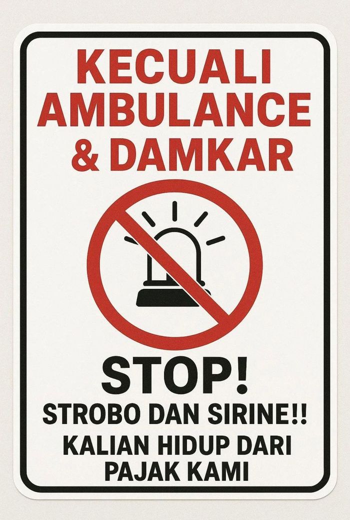 Pengecualian siapa yang boleh diberikan prioritas jalan 