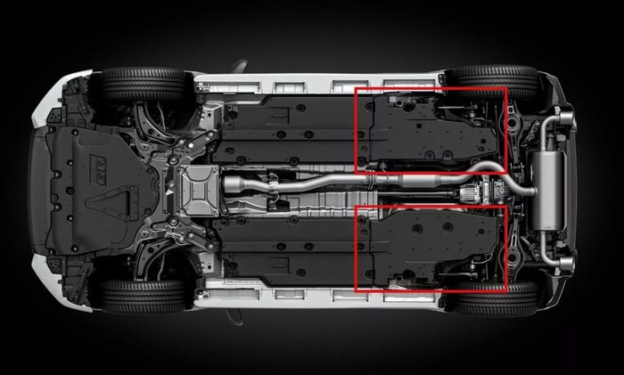 Toyota GR Yaris Aero Performance Package juga mencakup bagian bawah kendaraan