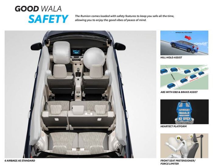 update fitur safety di Toyota Rumion