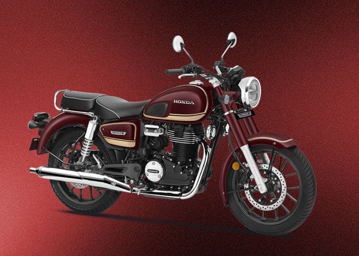 detail tampilan Honda CB350C Special Edition Rebel Red Metallic