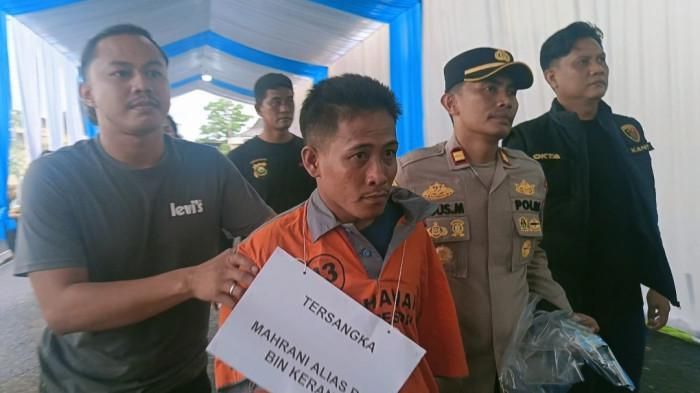 Mahrani alias Rani (34), pelaku penembakan terhadap pengendara Kawasaki KLX 150 bernama Karya (40)