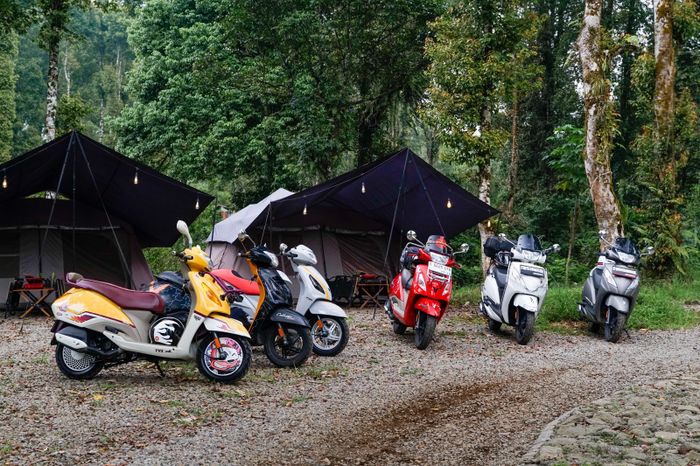 TVS Callisto modifikasi bergaya kalcer ikut ambil bagian di event Campride